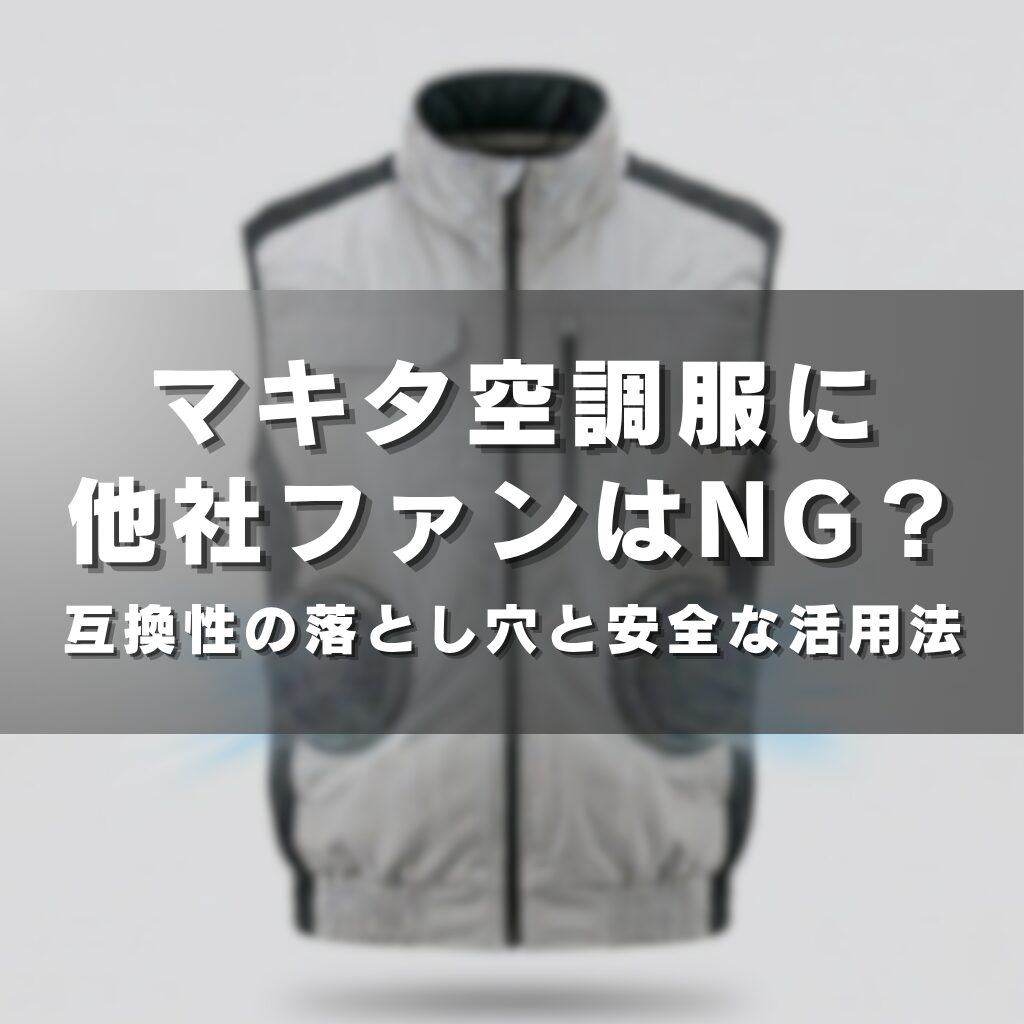 マキタ空調服に他社ファンはNG？互換性の落とし穴と安全な活用法