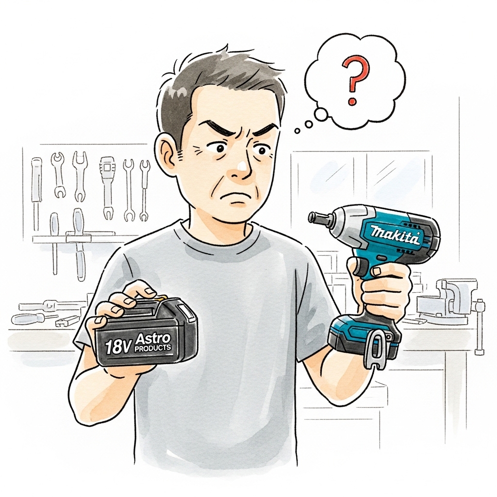 マキタ流用は危険？アストロプロダクツのバッテリー互換性まとめ