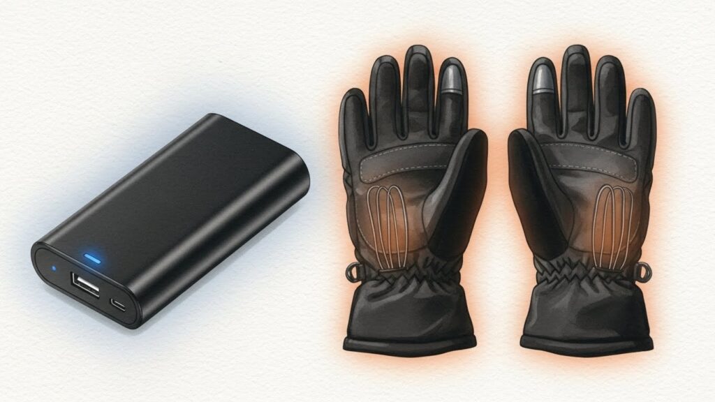 実践！RSタイチ電熱グローブのバッテリー互換性