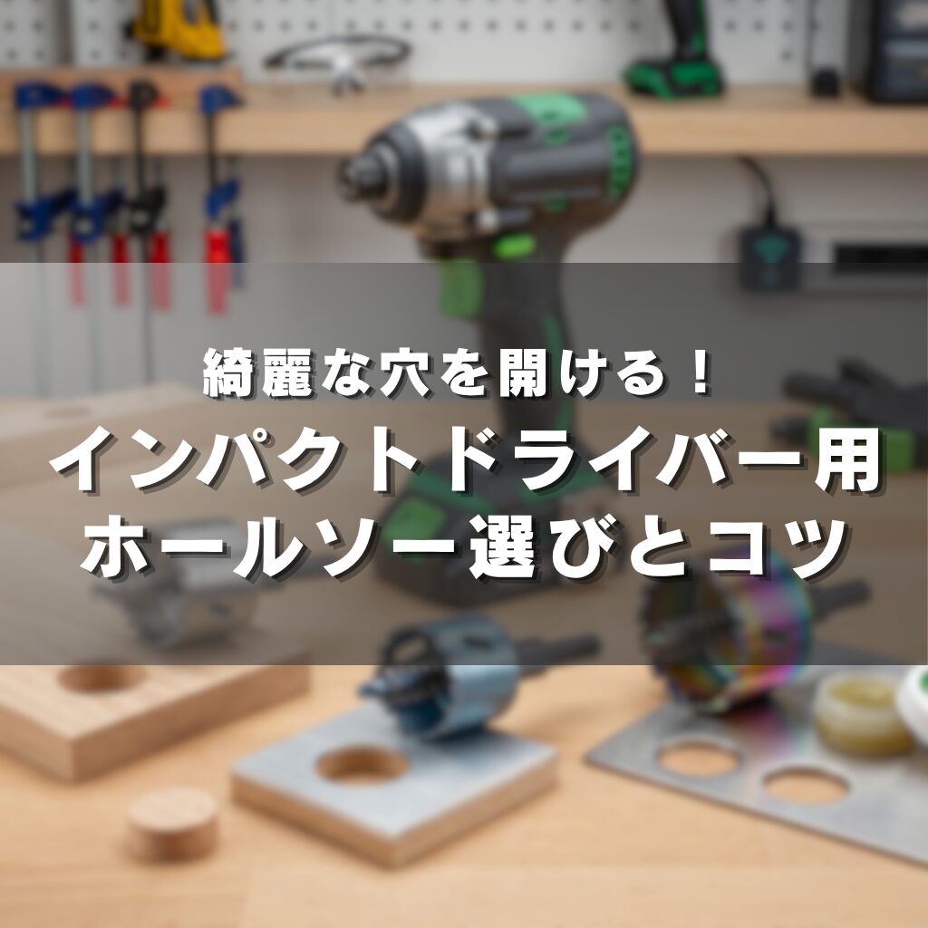 綺麗な穴を開ける！インパクトドライバー用ホールソー選びとコツ