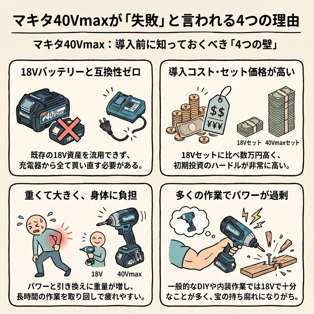 マキタ40vシリーズ 色々 使用感少 マキタ40Vmax]現場使用2年！大工が本音でレビューする。良い点悪い