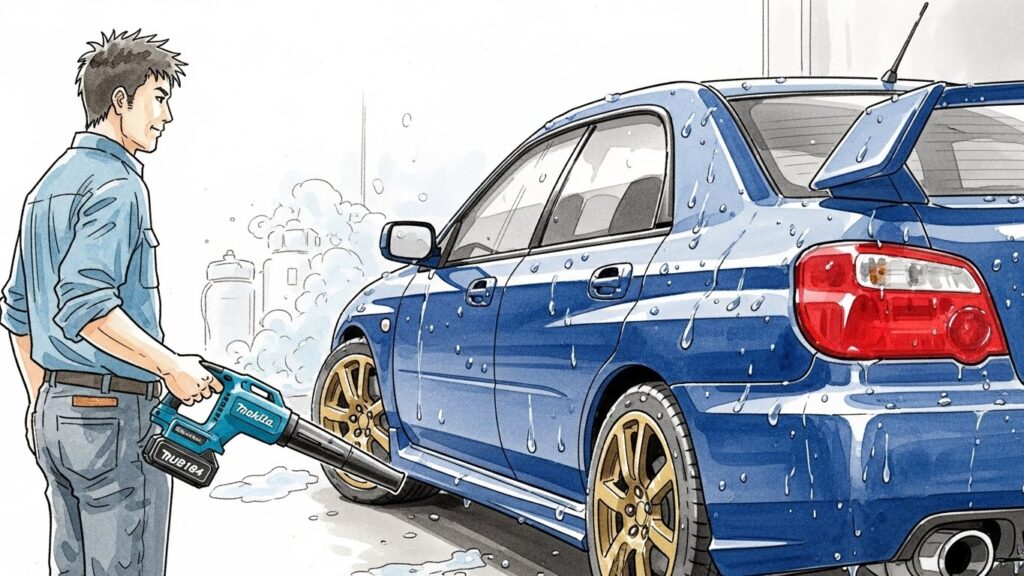 マキタのブロワーを洗車に使うメリットと選び方
