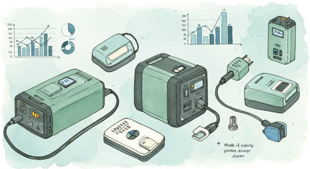 ポータブル電源大容量2000W以上日本製の基本知識と市場動向