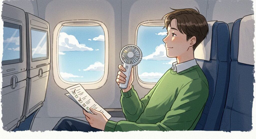 携帯扇風機の飛行機持ち込み完全攻略法
