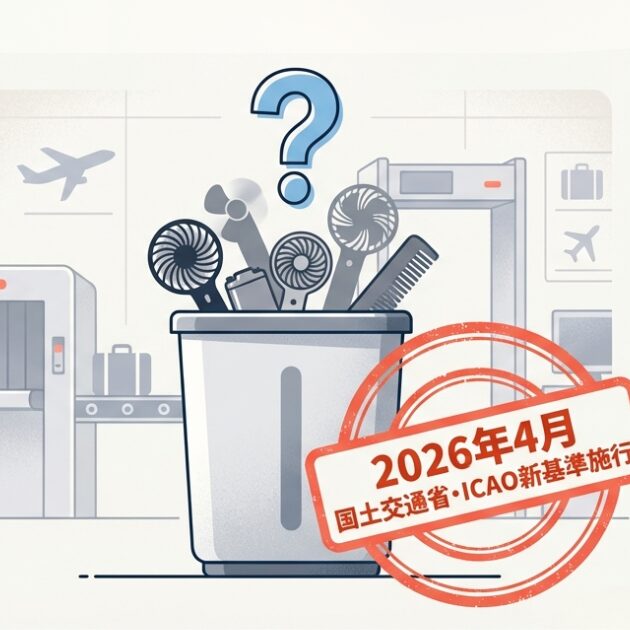 2026年最新！携帯扇風機の飛行機持ち込みルールと没収を防ぐ方法