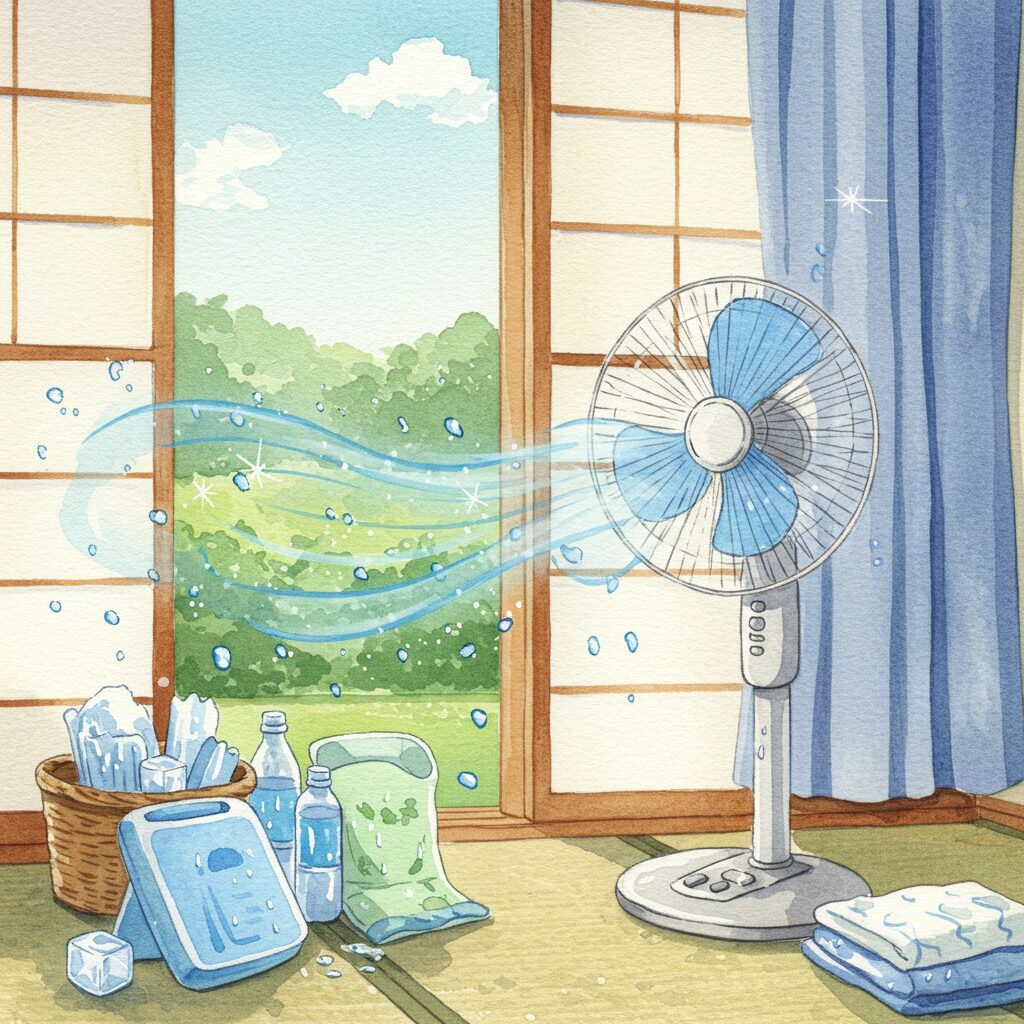 扇風機だけで部屋を涼しくする方法【効果実証済み】