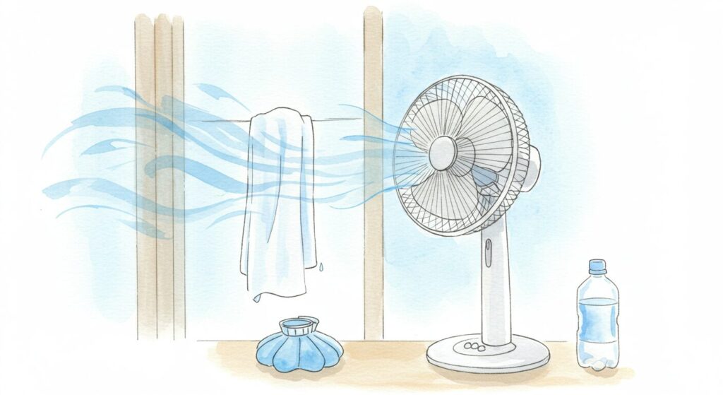 基本的な扇風機だけで部屋を涼しくする方法