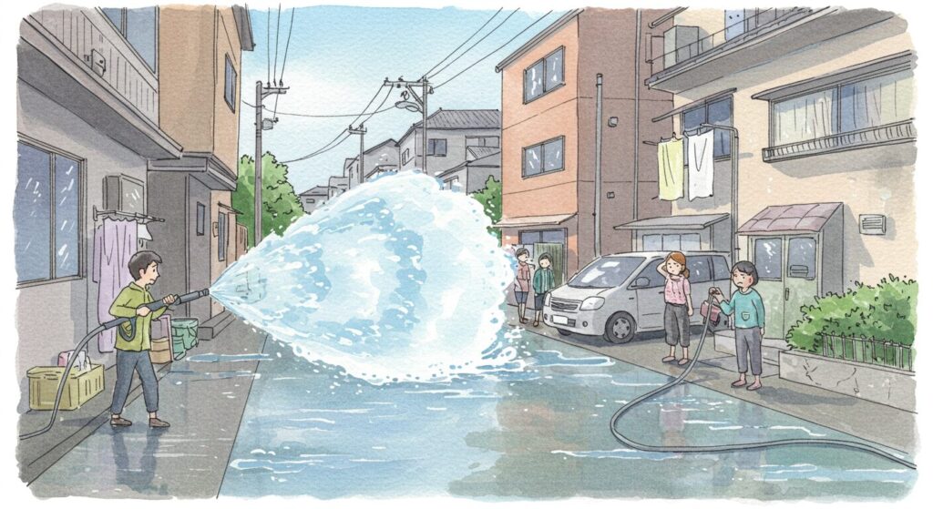 高圧洗浄機の水しぶき対策が必要な理由と基本知識