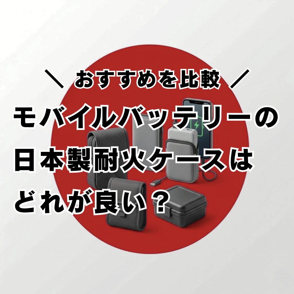 モバイルバッテリーの日本製耐火ケース、どれが良い？おすすめを比較