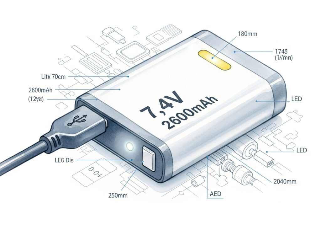 ミズノヒーターベストのバッテリー基本仕様