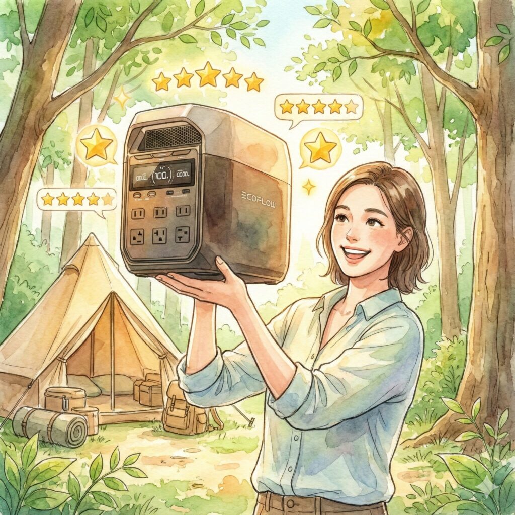 EcoFlow DELTA 3 1000 Airの口コミと評判！軽量ポタ電の実力