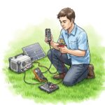 ポタ電とソーラーパネル互換性の確認方法｜電圧・端子・極性