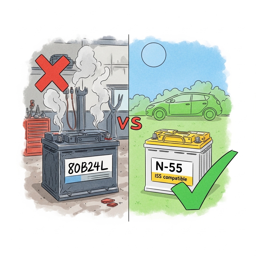 80B24LはNG？「N-55」互換バッテリーで失敗しないための警告と選び方