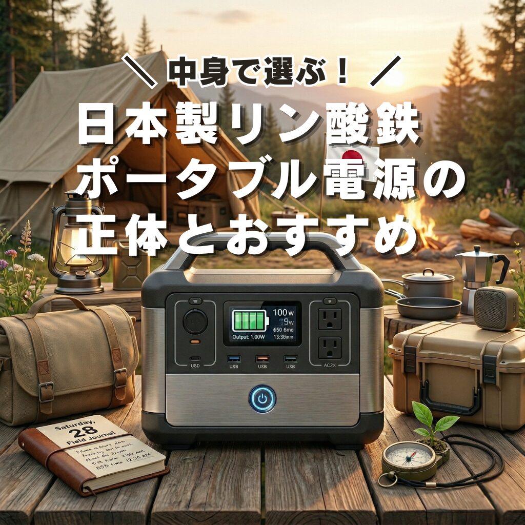 中身で選ぶ！日本製リン酸鉄ポータブル電源の正体とおすすめ