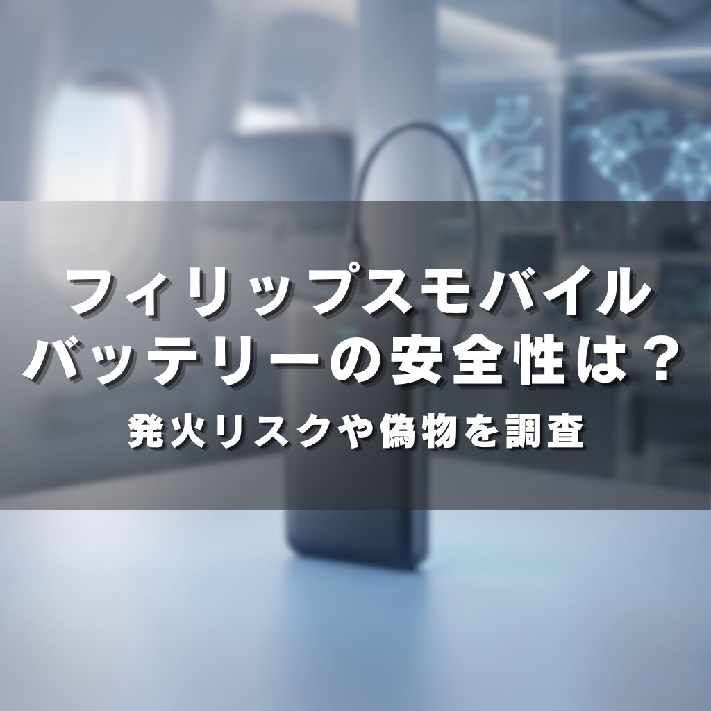 フィリップスモバイルバッテリーの安全性は？発火リスクや偽物を調査